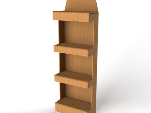 Point of Sale Cardboard Display Stand 3D 模型