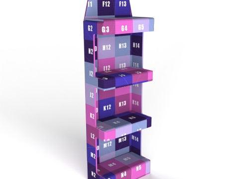 Point of Sale Cardboard Display Stand 3D 模型