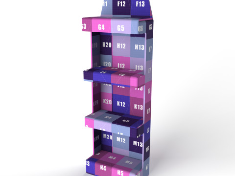 Point of Sale Cardboard Display Stand 3D 模型