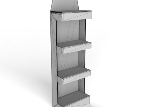 Point of Sale Cardboard Display Stand 3D 模型
