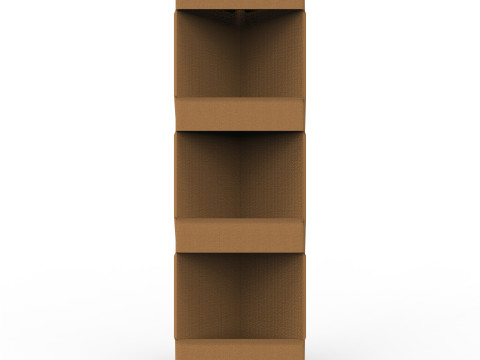 Point of Sale Cardboard Display Stand Modelo 3D