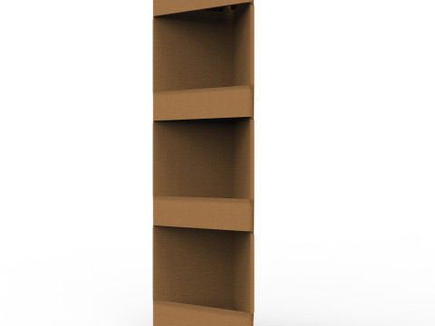 Point of Sale Cardboard Display Stand Modelo 3D