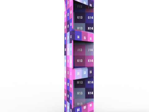 Point of Sale Cardboard Display Stand Modelo 3D