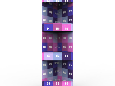 Point of Sale Cardboard Display Stand Modelo 3D