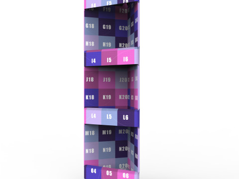 Point of Sale Cardboard Display Stand Modelo 3D