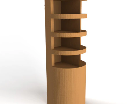 POS(Point of Sale) 골판지 디스플레이 스탠드 3D 모델