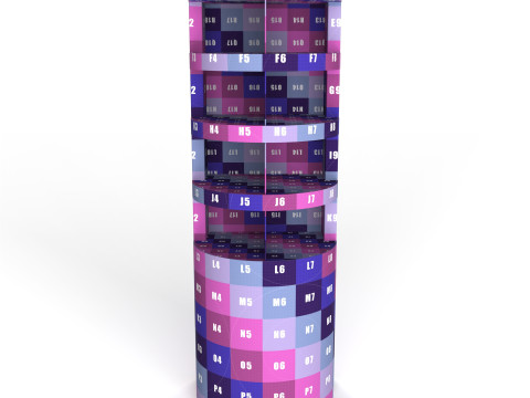 Point of Sale Cardboard Display Stand 3D Модель