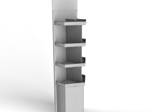 Point of Sale Cardboard Display Stand 3D Модель