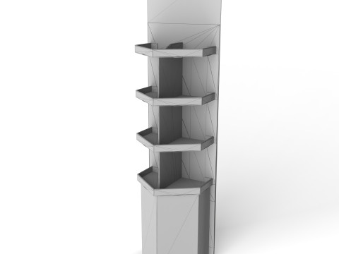Point of Sale Cardboard Display Stand 3D Модель