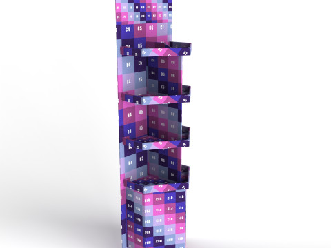 Point of Sale Cardboard Display Stand 3D Модель