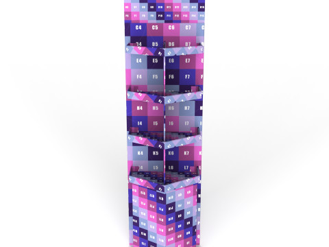 Point of Sale Cardboard Display Stand 3D Модель