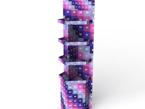 Point of Sale Cardboard Display Stand 3D Модель