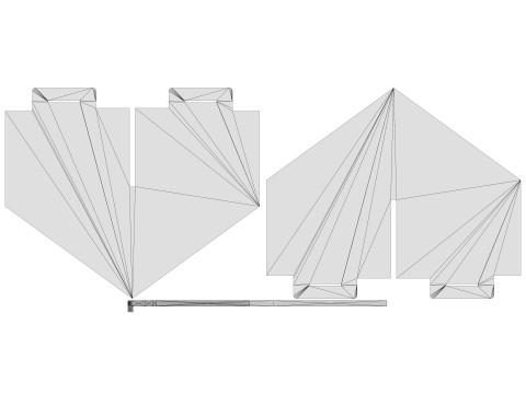 Point of Sale Cardboard Display Stand 3D Модель
