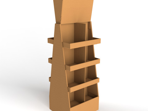 Point of Sale Cardboard Display Stand 3Dモデル