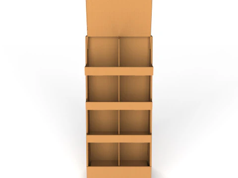 Point of Sale Cardboard Display Stand 3D Model