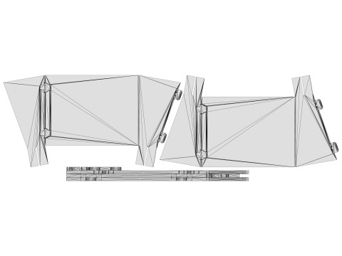 Point of Sale Cardboard Display Stand 3D Model