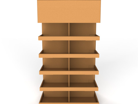 Point of Sale Cardboard Display Stand 3D Модель
