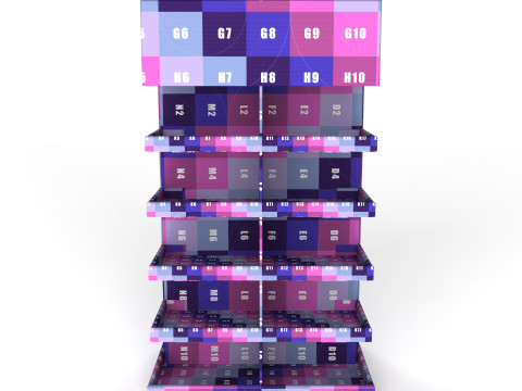 Point of Sale Cardboard Display Stand 3D Модель