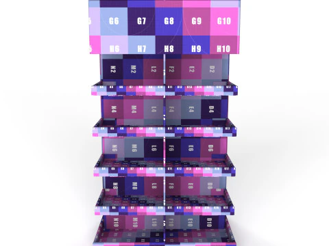 Point of Sale Cardboard Display Stand 3D Model