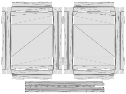 Point of Sale Cardboard Display Stand 3D Model