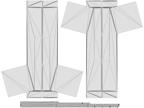 Point of Sale Cardboard Display Stand 3D Model