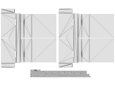 Point of Sale Cardboard Display Stand 3D Model