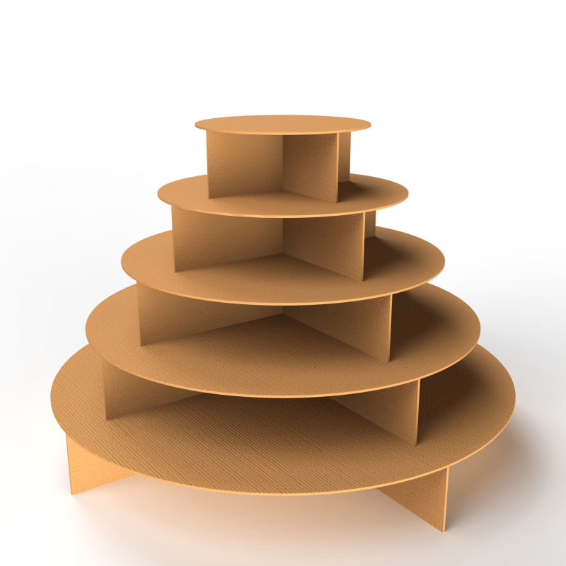 Point of Sale Cardboard Display Stand 3D-Modell .c4d .max .obj .3ds .fbx .stl .blend 