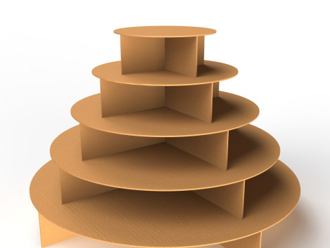 Point of Sale Cardboard Display Stand 3Dモデル
