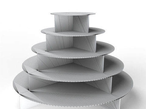 Point of Sale Cardboard Display Stand 3D-Modell