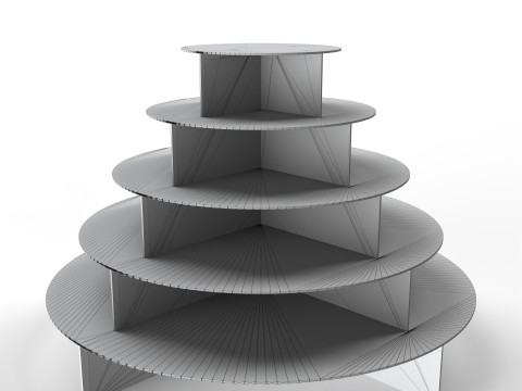 Point of Sale Cardboard Display Stand 3D-Modell