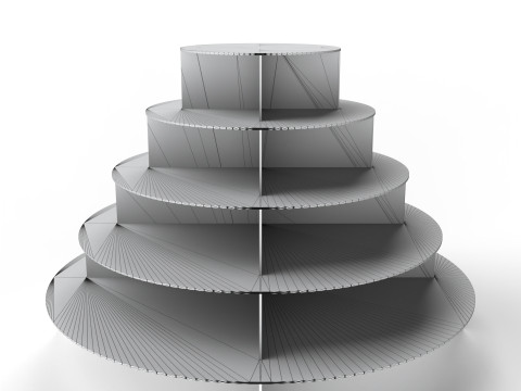Point of Sale Cardboard Display Stand 3D-Modell