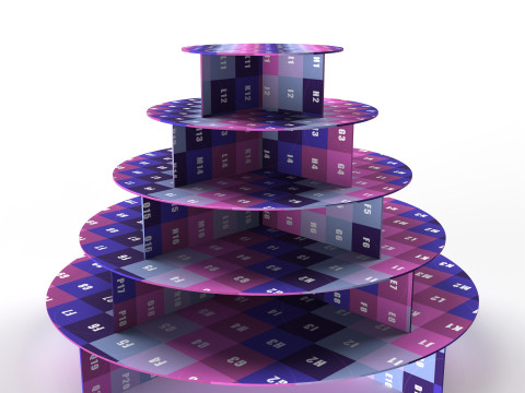 Point of Sale Cardboard Display Stand 3D-Modell