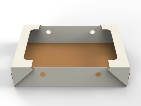 Cardboard Retail Display Tray for Product Packaging Merchandise 3D Model