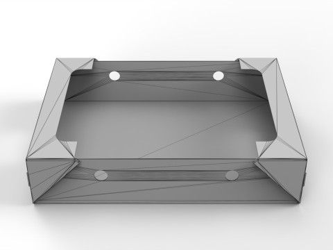 Cardboard Retail Display Tray for Product Packaging Merchandise 3D Model