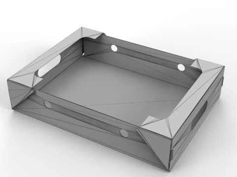 Cardboard Retail Display Tray for Product Packaging Merchandise 3D Model