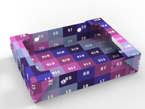 Cardboard Retail Display Tray for Product Packaging Merchandise 3D Model