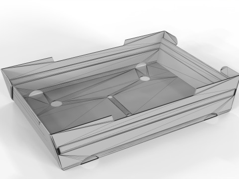 Cardboard Retail Display Tray for Product Packaging Merchandise Model 3D