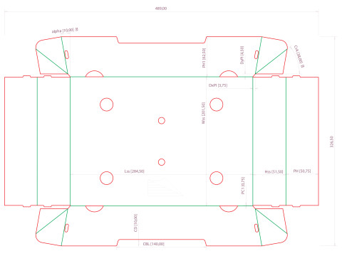 Cardboard Retail Display Tray for Product Packaging Merchandise Model 3D