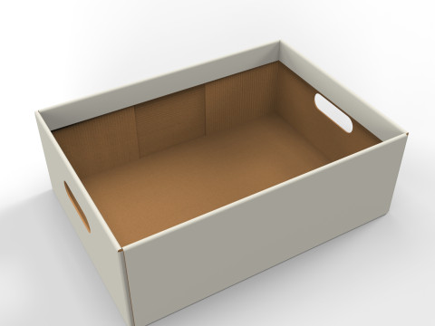 Cardboard Retail Display Tray for Product Packaging Merchandise Modelo 3D