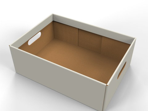 Cardboard Retail Display Tray for Product Packaging Merchandise 3D Model