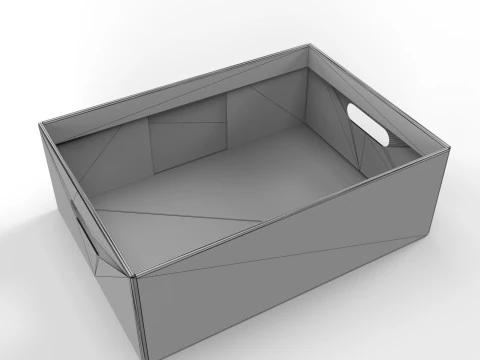 Cardboard Retail Display Tray for Product Packaging Merchandise 3D Model