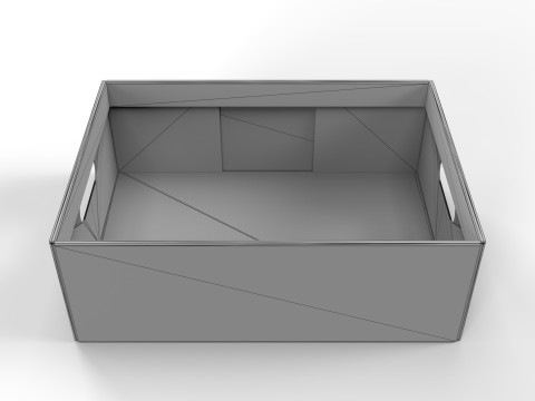 Cardboard Retail Display Tray for Product Packaging Merchandise 3D Model