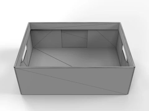 Cardboard Retail Display Tray for Product Packaging Merchandise 3D Model