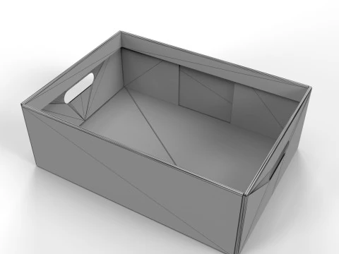 Cardboard Retail Display Tray for Product Packaging Merchandise 3D Model