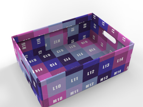 Cardboard Retail Display Tray for Product Packaging Merchandise 3D Model