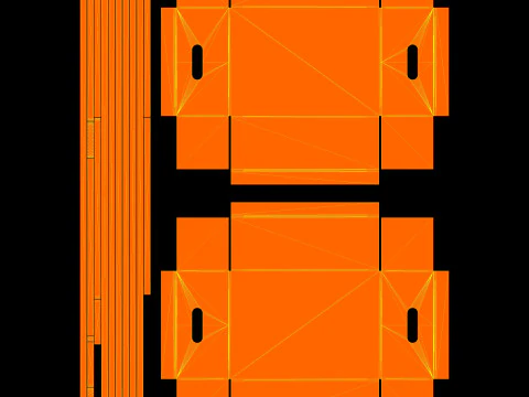 Cardboard Retail Display Tray for Product Packaging Merchandise 3D Model