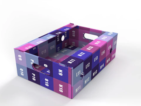 Cardboard Retail Display Tray for Product Packaging Merchandise 3D Model