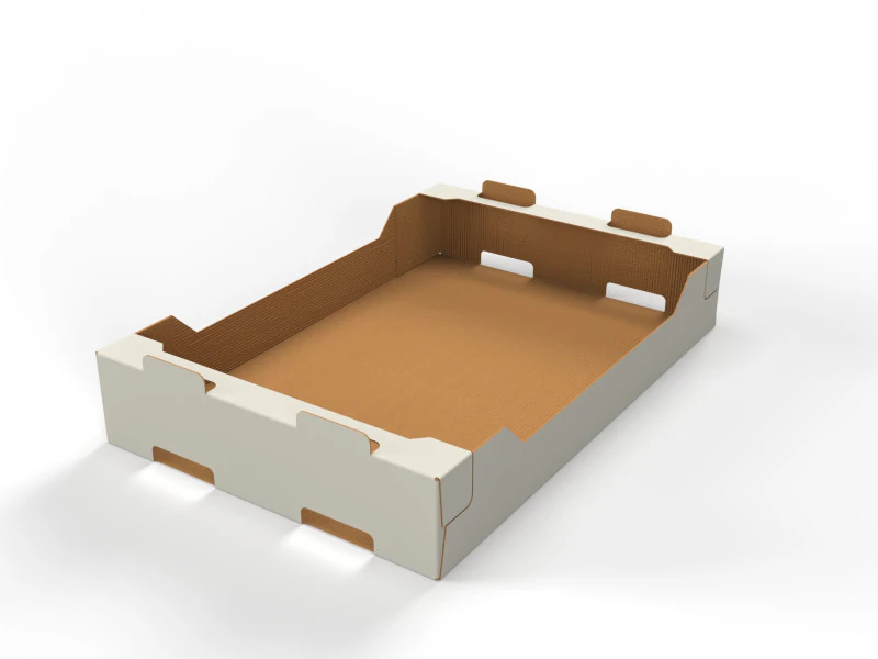Cardboard Retail Display Tray for Product Packaging Merchandise 3D Model .c4d .max .obj .3ds .fbx .stl .blend 