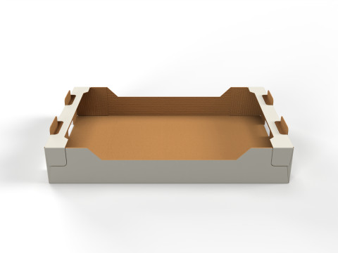 Cardboard Retail Display Tray for Product Packaging Merchandise 3D Model
