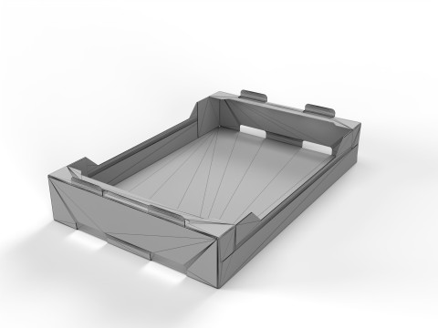 Cardboard Retail Display Tray for Product Packaging Merchandise 3D Model